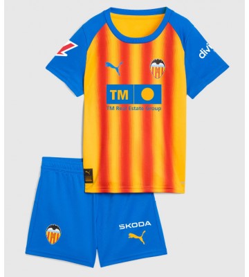 Valencia Tredjetrøje Børn 2025-26 Kortærmet (+ Korte bukser)